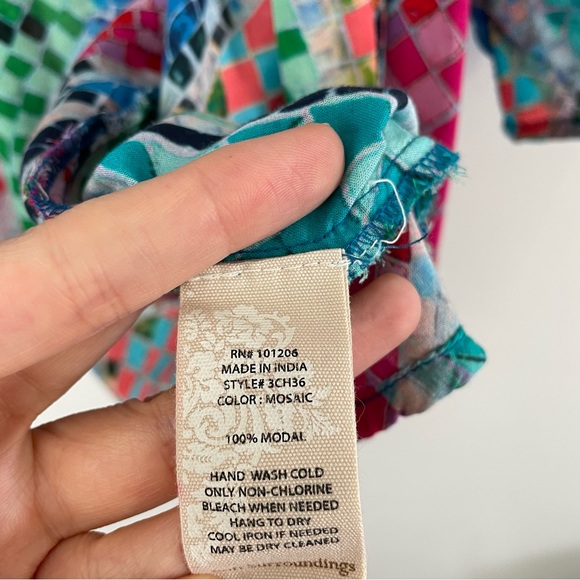 Soft Surroundings Marvelous Mosaic Kimono Size Petite S/M - Picture 6 of 9